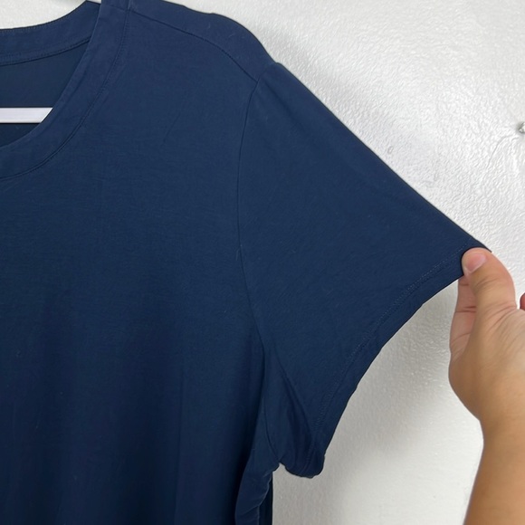 Soma Women’s XXL Navy Blue Crewneck Short Sleeve Rayon Blend Top - Picture 5 of 7